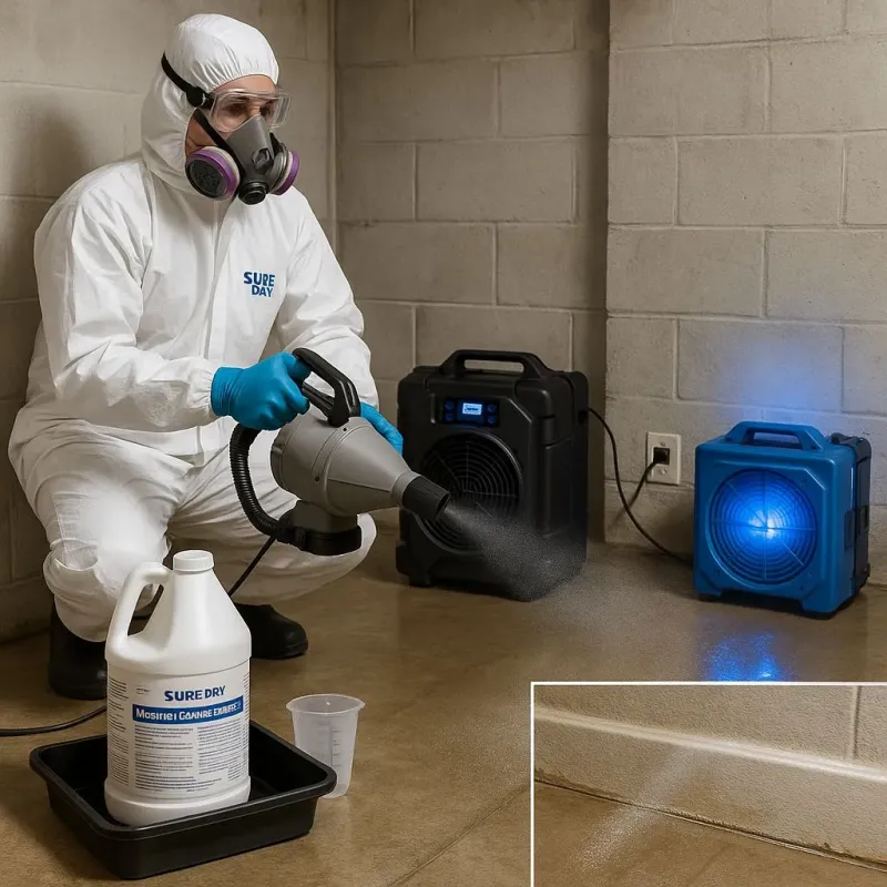 Sanitization and Odor Removal process in Cool, CA